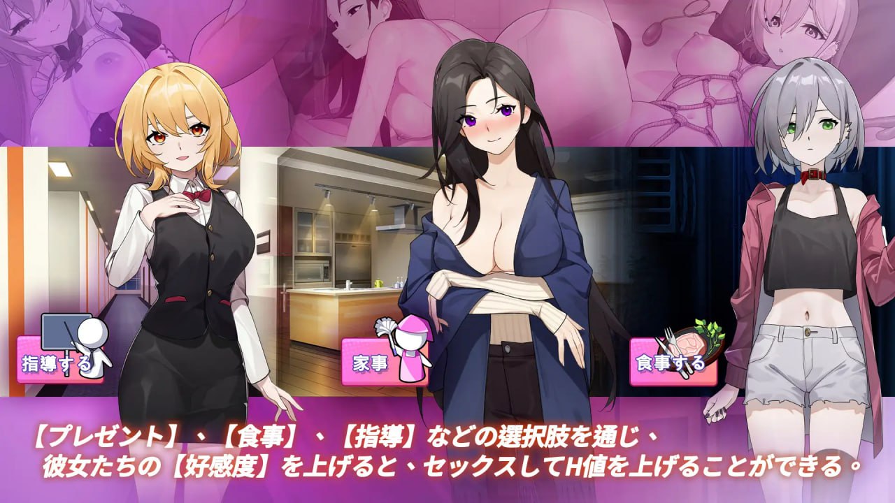 Travel through the adult game and build a harem